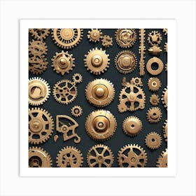 Clockwork Gears 10 Art Print