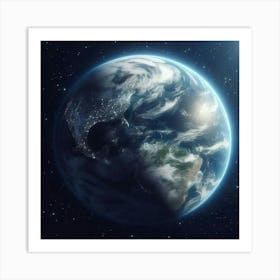 Earth From Space 4 Art Print