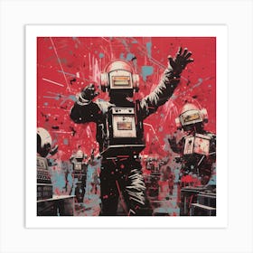 Robots 3 Art Print