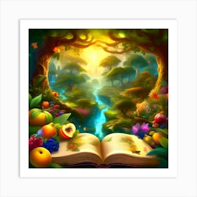 Book Of Fairy Tales Art Print