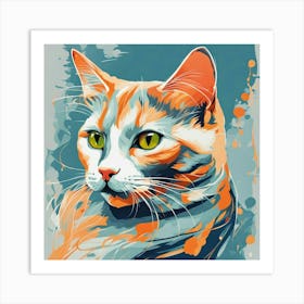 Cat Painting Art Print