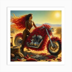 Fiery Lady 1 Art Print