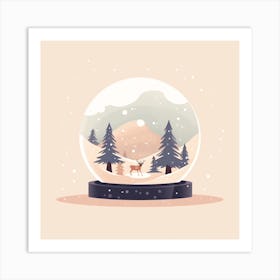 Lapland Finland 2 Snowglobe Art Print