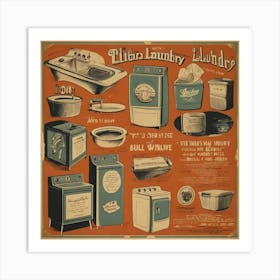 Default Default Vintage And Retro Laundry Advertising Aestethi 3 (3) Art Print