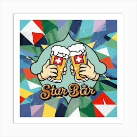 Star Bar Art Print