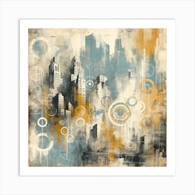 Abstract Cityscape Art Print