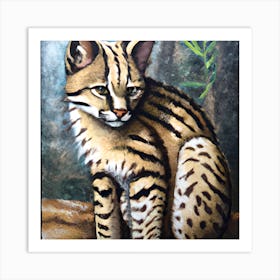 Painted Feline Art Print