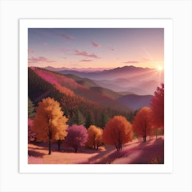 Autumn Landscape 1 Art Print