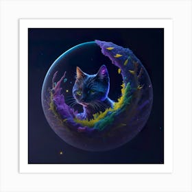 Cat Galaxy (30) Art Print