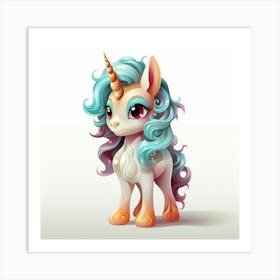 Cute Unicorn 1 Art Print