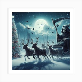 The grim reaper santa (Variant 1) Art Print