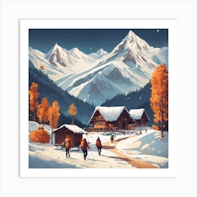 Winter Landscape Art Print