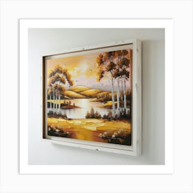 Framed Landscape Painting Art Print