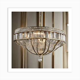 Chandelier With Crystals 2 Art Print