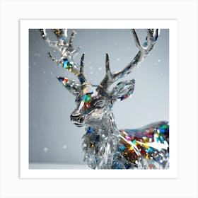 660530 Highly Detailed Shot Of A Shattered Platinum Glass Xl 1024 V1 0 Art Print