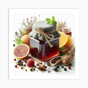 Jar With Jam 13 Art Print