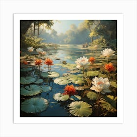 Water Lilies 9 Art Print