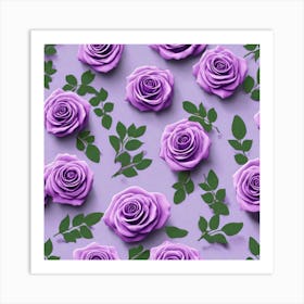 Purple Roses 17 Art Print