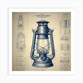 Lantern Patent Art Print