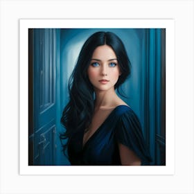 Azure Enigma Art Print