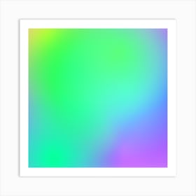 Rainbow Holographic Background Art Print