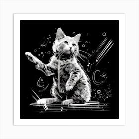 Cat In Space 1 Art Print