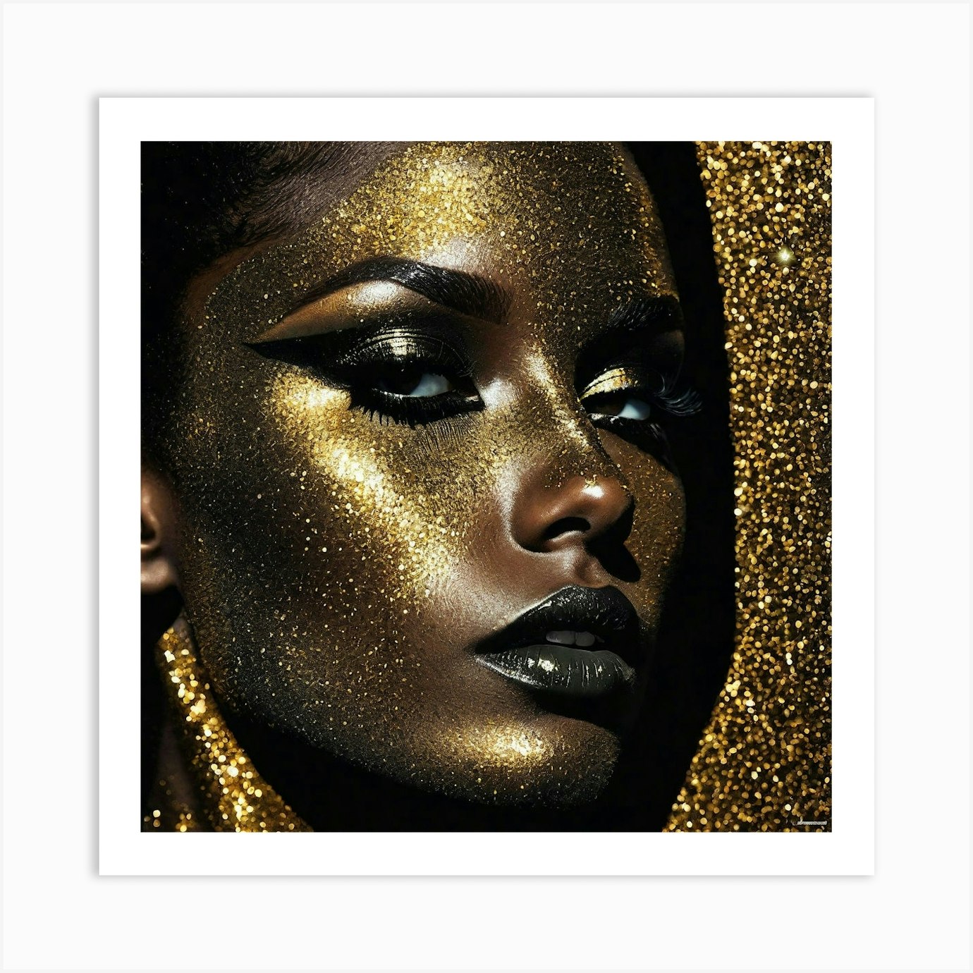 Gold makeup  Gold glitter makeup, Gold makeup, Artistry makeup