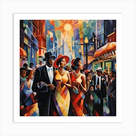 Night On The Town Art Print