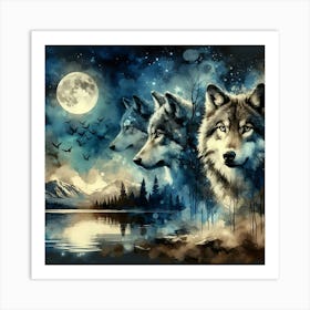 Creative Wild Animal Representation 124 Art Print