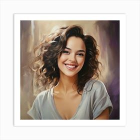 Portrait Of A Girl Art Print