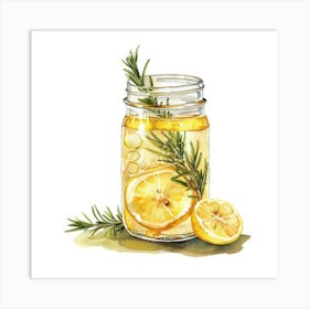 Lemonade In A Jar 1 Art Print