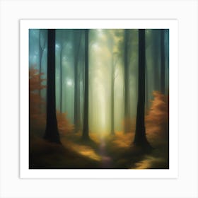 Mystical Forest Retreat 9 Art Print