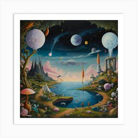 'Alien Landscape' Art Print