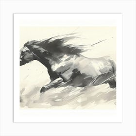 Chinese Horse Art Print