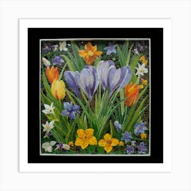 Crocuses Art Print