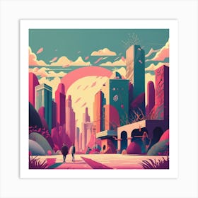 Cityscape Art Print