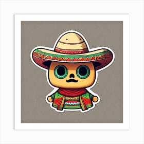 Mexican Skull 6 Art Print