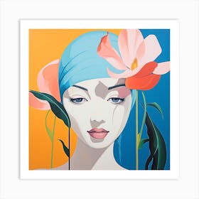 flower girl 1 Art Print