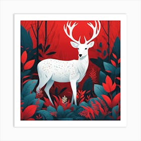 Deer In The Forest Art Print