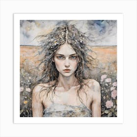 'The Woman In The Field' All about Eve Serie 4 Art Print