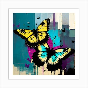 Butterflies In The Sky 47 Art Print