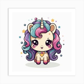 Cute Unicorn 305 Art Print