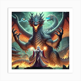 Empress Lian Dragon Kaiju Mastery Art Print