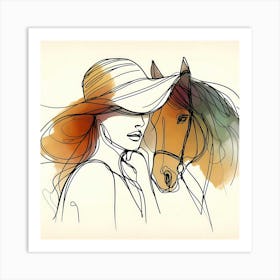 Creative Horse Visual 9 Art Print