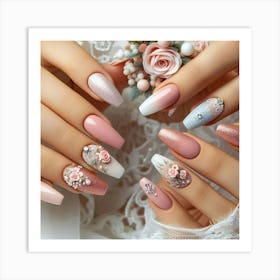 Wedding Nails 2 Art Print