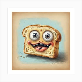 Bread With Eyes Art Print