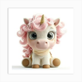 Cute Unicorn 858 Art Print