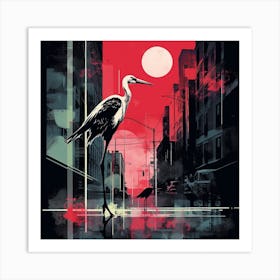 Bird In The City Art Print