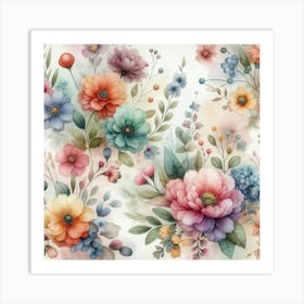 Flower Garden 1 Art Print