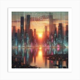 Futuristic Cityscape 13 Art Print